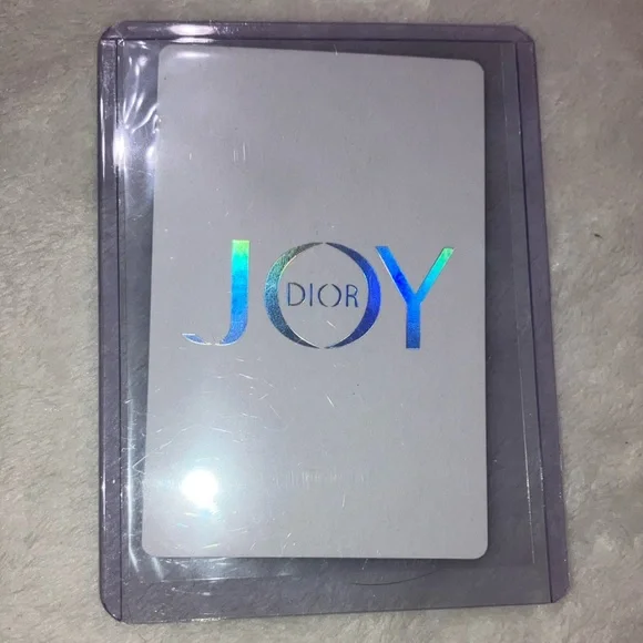 Dior JOY 3 or 4 of Hearts Playing Card /Protective Clear plastic case. Pick one - Picture 5 of 5